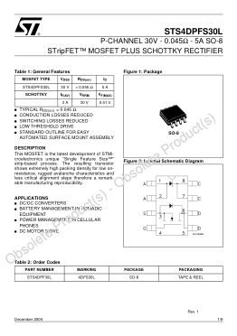 STS4DPFS30L 数据手册首页