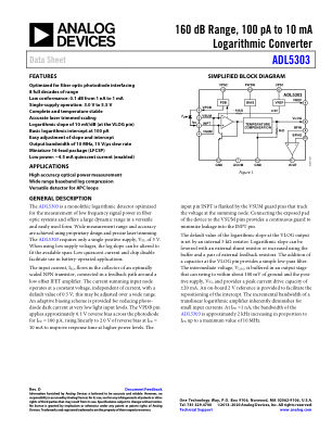 ADL5303 datasheet cover page