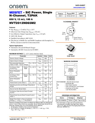 NVT2012N065M2 datasheet cover page