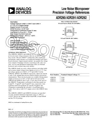 687927814ADR290 datasheet cover page