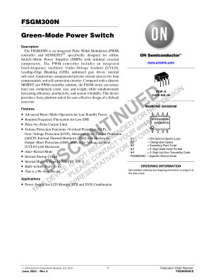 FSGM300N datasheet cover page