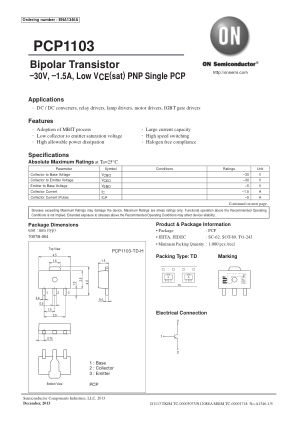 PCP1103 数据手册首页