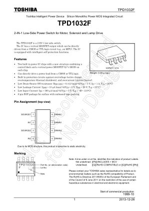 TPD1032F datasheet cover page
