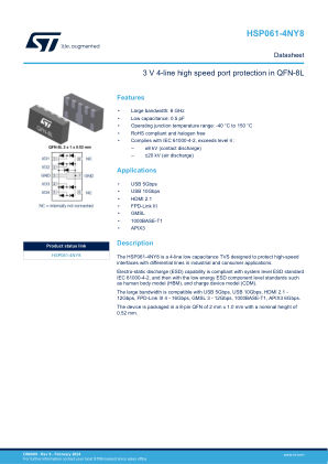 HSP061-4NY8 数据手册首页