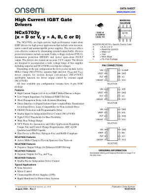 NCD5703 datasheet cover page