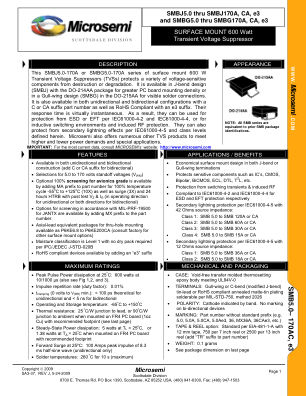 SMBJ15CAE3 数据手册首页