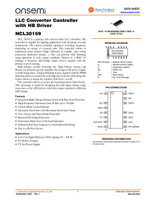 NCL30159 数据手册首页