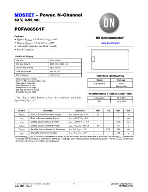 PCFA86561F 数据手册首页