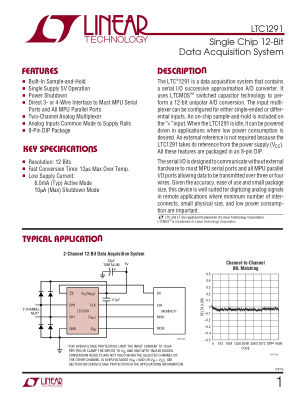 1291FA datasheet cover page
