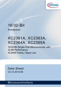 SAK-XC2365A-104F80LR-AB datasheet cover page