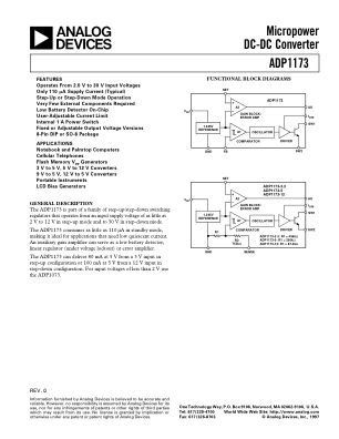 ADP1173 datasheet cover page