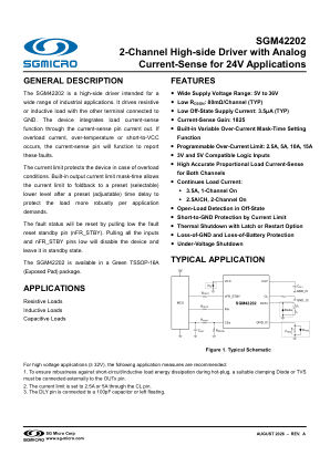 SGM42202-BRIEF 数据手册首页