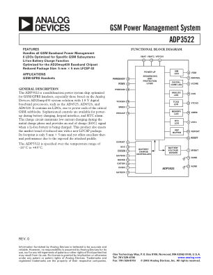 ADP3522 数据手册首页
