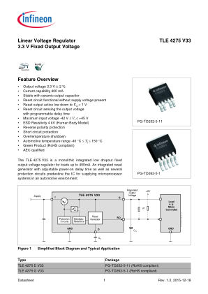 TLE4275V33 数据手册首页