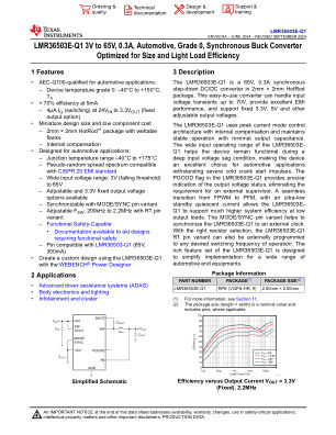 LMR36503E-Q1 datasheet cover page