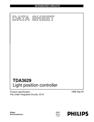 TDA3629 数据手册首页