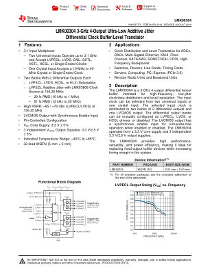 LMK00304 datasheet cover page