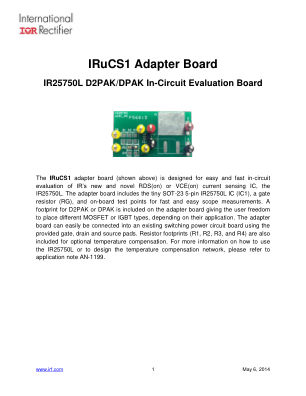 IRUCS1 datasheet cover page