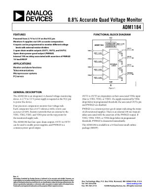 ADM1184 数据手册首页