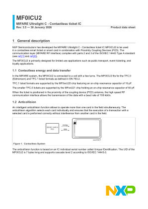 MF0ICU2 datasheet cover page