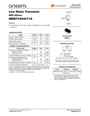 MMBT2484LT1 数据手册首页
