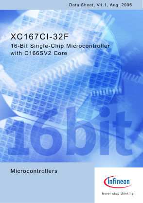 XC167-32 数据手册首页
