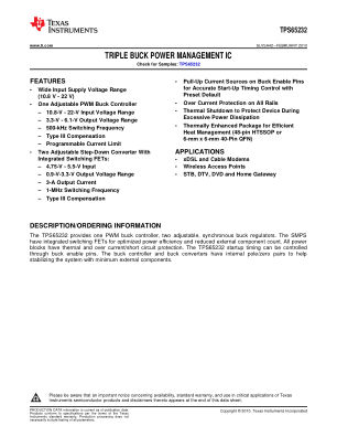 TPS65232A2 datasheet cover page