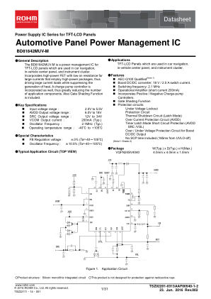 BD81842MUV-M 数据手册首页