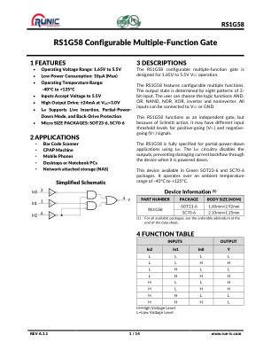 RS1G58 数据手册首页