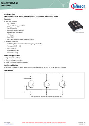 FZ1200R45HL4-S7 datasheet cover page