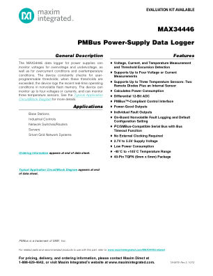 MAX34446 datasheet cover page