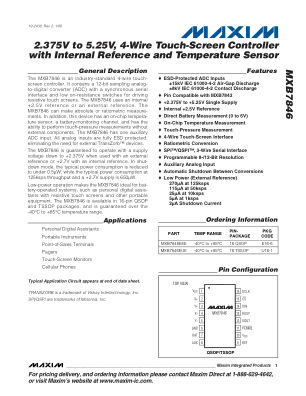 MXB7846 datasheet cover page