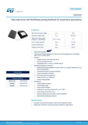 VN7000AY datasheet cover page