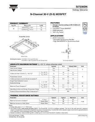 SI7230DN datasheet cover page