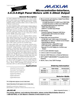 MAX1366-MAX1368 datasheet cover page