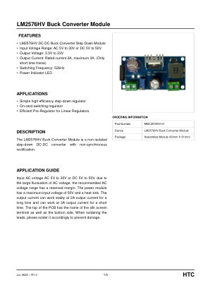 MBC2576HV-01 datasheet cover page
