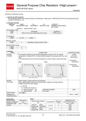 MCR10SEQPFL 数据手册首页