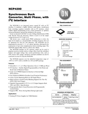 NCP4200 datasheet cover page