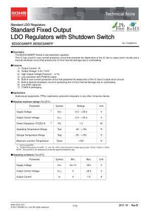 BD50C0AWFP datasheet cover page