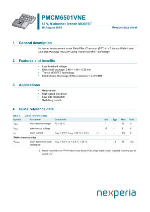 PMCM6501VNEZ datasheet cover page