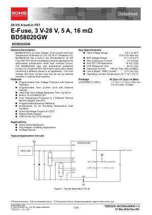 BD58020GW datasheet cover page