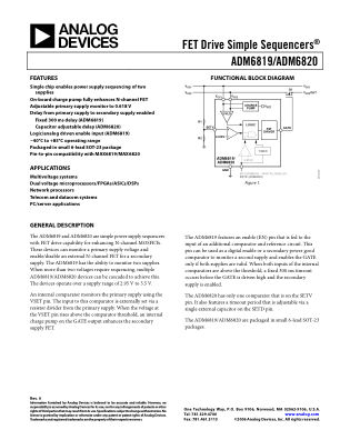 ADM6819 datasheet cover page