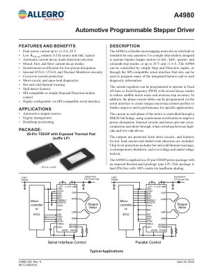 A4980 datasheet cover page