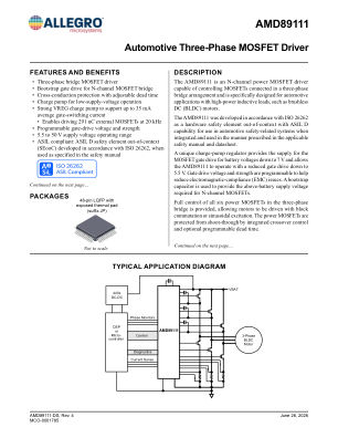 AMD89111 数据手册首页