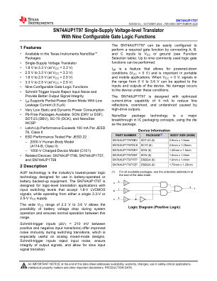 SN74AUP1T97 数据手册首页