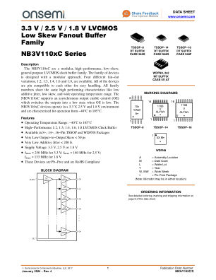 NB3V1102C datasheet cover page