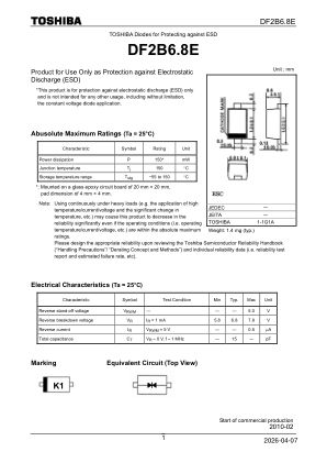 DF2B6.8E datasheet cover page