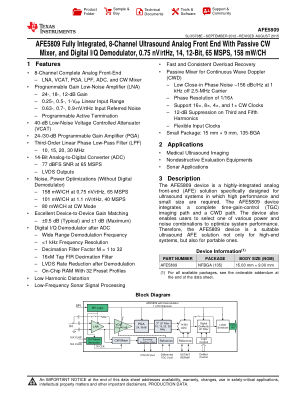 AFE5809 数据手册首页