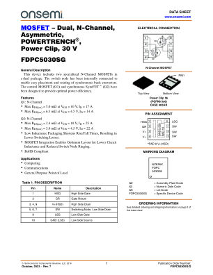 FDPC5030SG 数据手册首页