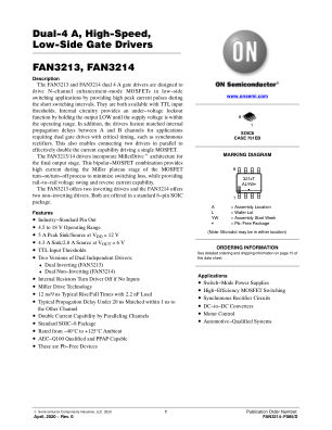 FAN3214-F085 数据手册首页